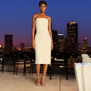 NWT HALSTON Myra Midi Dress Size 4